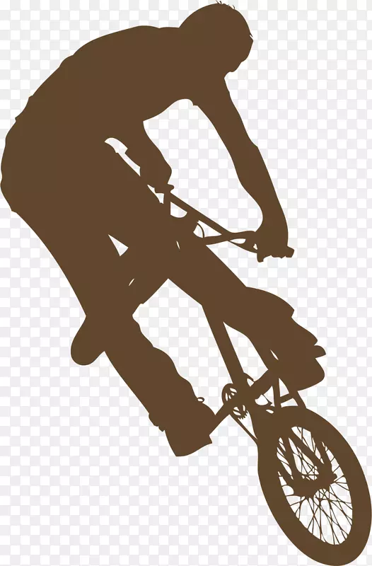 自行车BMX自行车-自行车轮廓图
