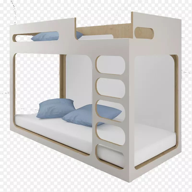 免费提供的宿舍床-白色床设计