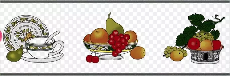 茶叶、水果、葡萄杯-厨房用具和水果