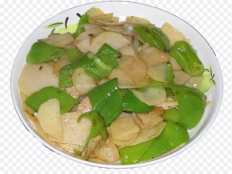 提诺拉素食菜谱-土豆，青椒