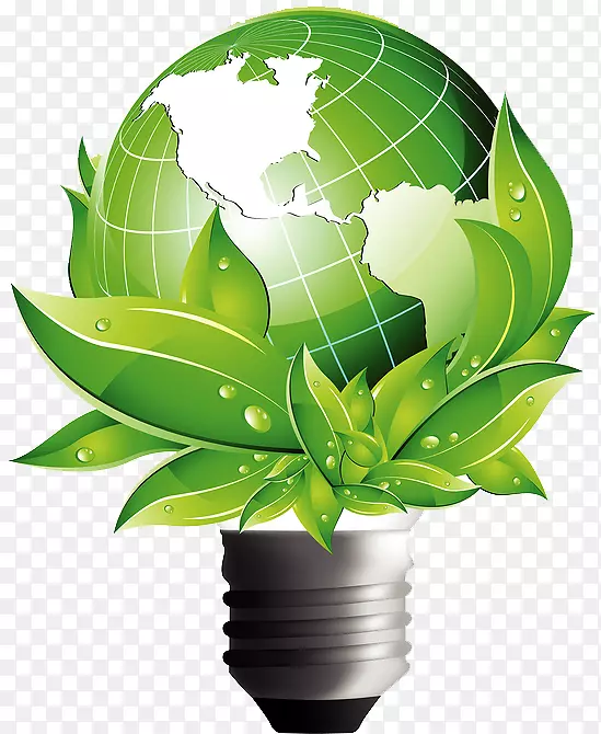 全球能源企业-绿色灯泡