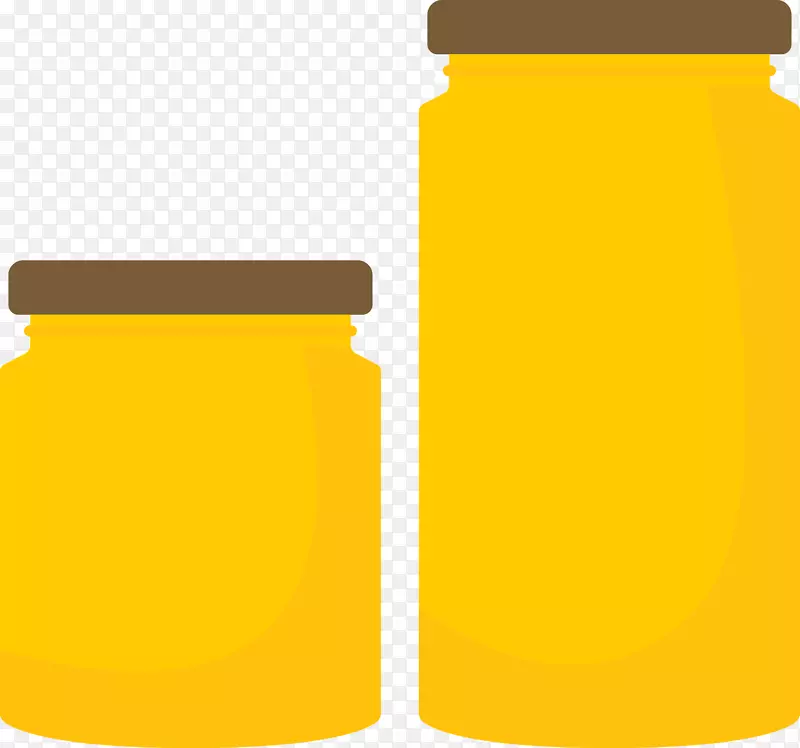蜜罐蜜蜂-扁平卡通蜜罐