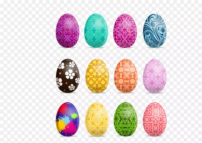 复活节兔子彩蛋复活节篮子-复活节彩蛋