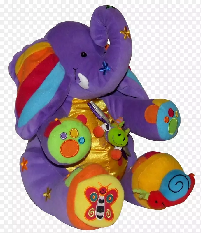 亚洲象玩具-紫色象