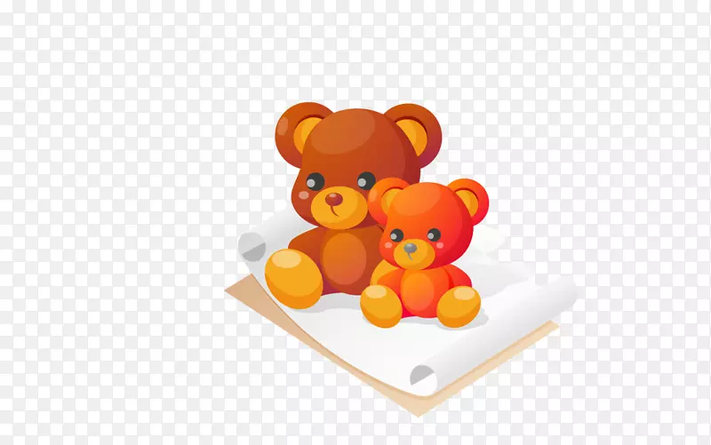 棕熊玩具-彩色熊玩具