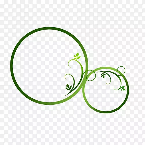 绿色花环剪贴画-绿色花环