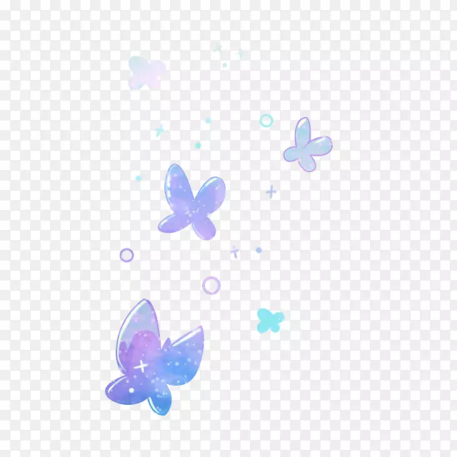 蝴蝶下载夹艺术-浮动浅紫色蝴蝶