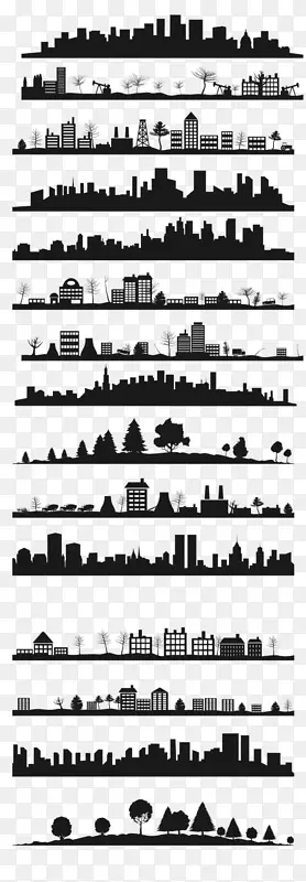 剪影建筑-剪影城市