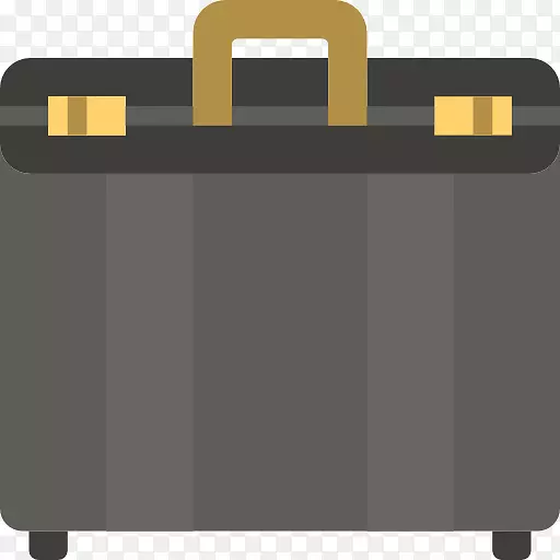 手提箱行李旅行图标-灰色行李箱