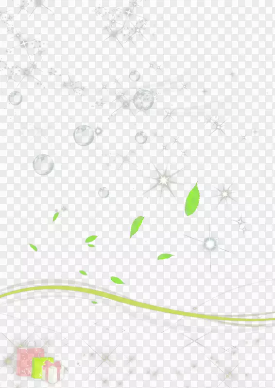 气泡绿色图标-绿色淡水水滴气泡