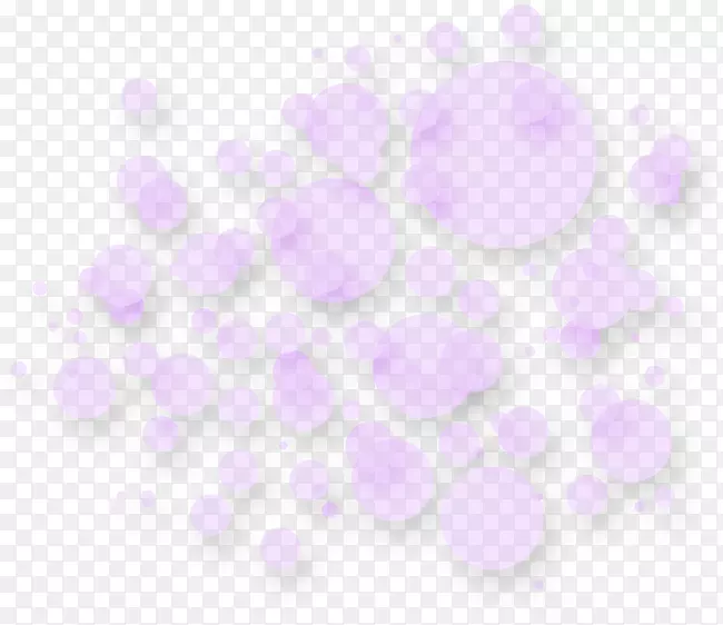 花瓣图案-紫色气泡漂浮