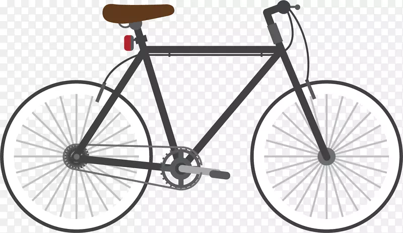 固定齿轮自行车仓单速自行车材料图