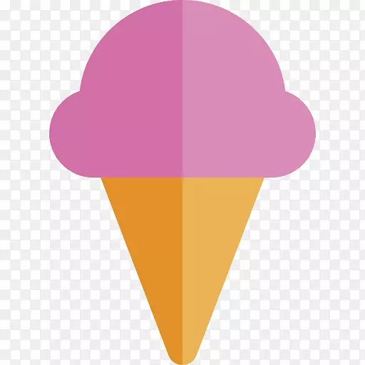 冰淇淋筒紫色冰淇淋