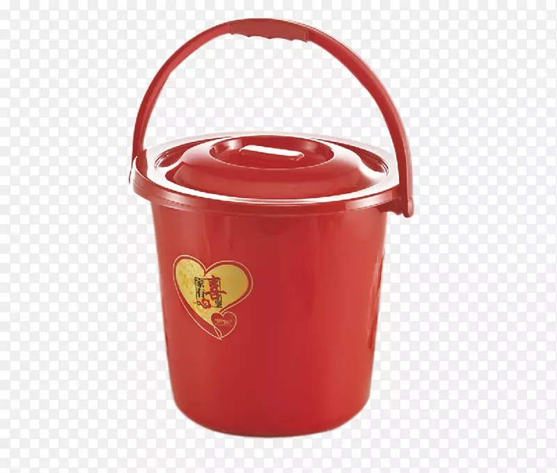 桶红色盖子-红色水桶