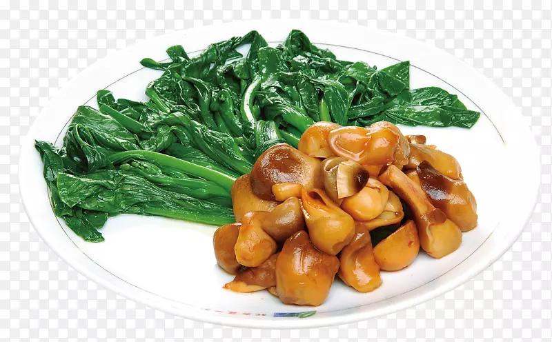 素菜鱿鱼为食，通力亚洲料理-野生蘑菇烹饪产品心。
