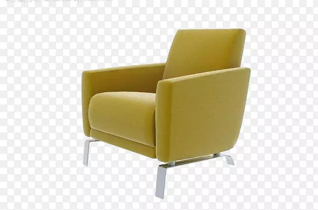 俱乐部椅舒适扶手黄色-黄色座椅