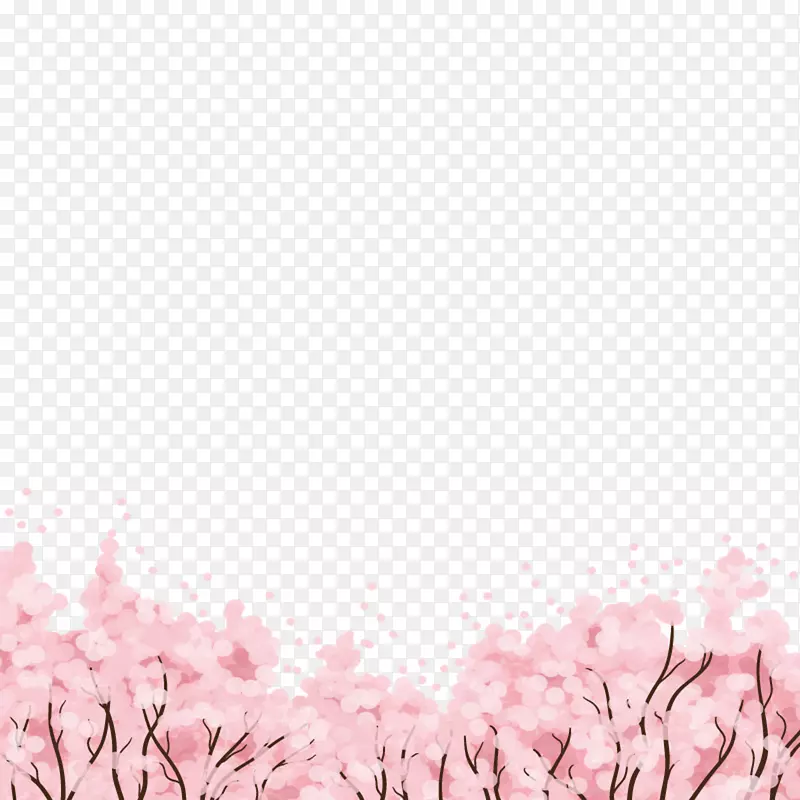 樱花-艳丽的粉色樱桃海