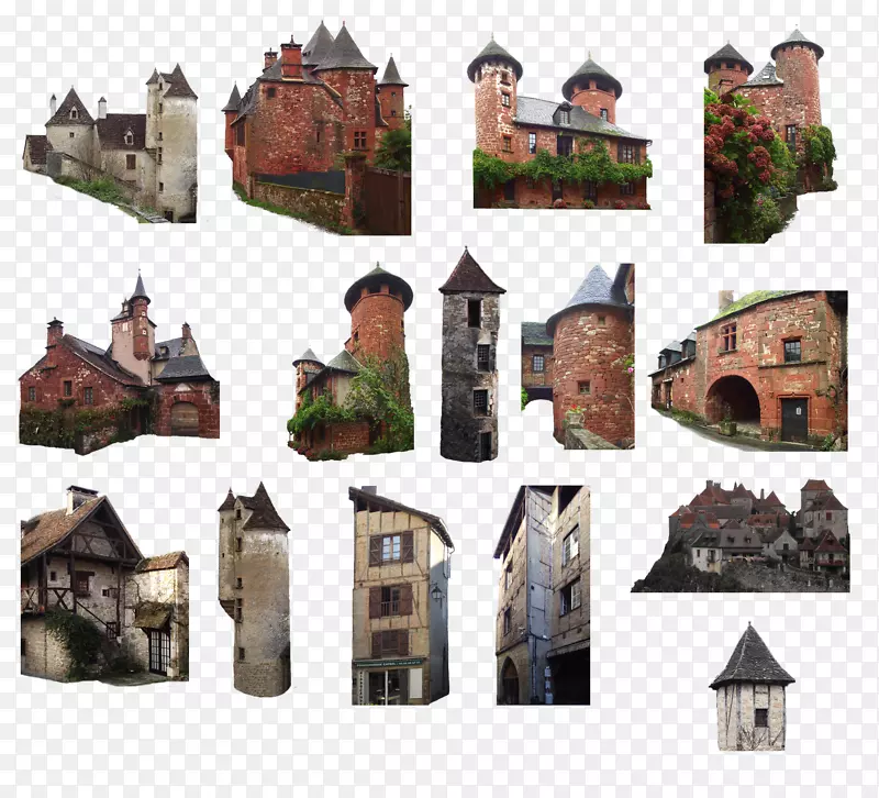 中世纪建筑数字艺术-欧洲复古中世纪城堡
