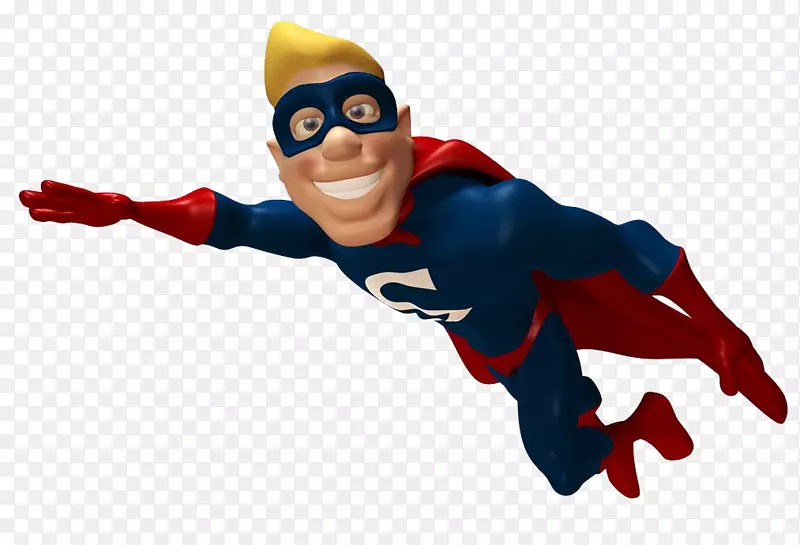 超级英雄-免费插图-飞行超人