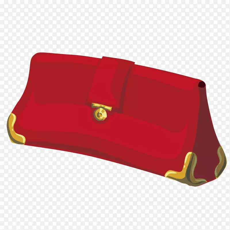 红色手提包钱包-红色钱包