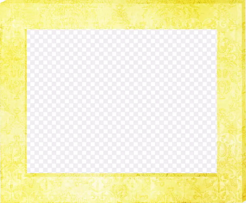 方形区域黄色图案-黄色框架