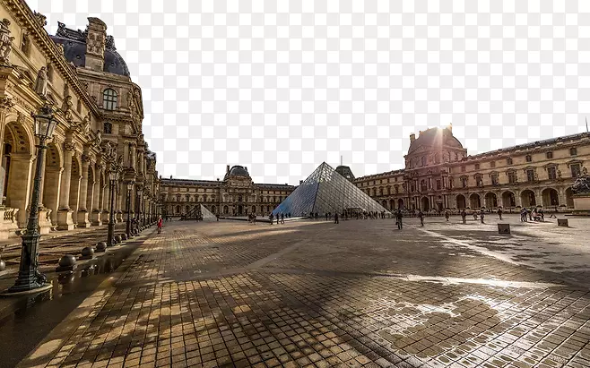 卢浮宫埃菲尔铁塔，卢浮宫金字塔博物馆壁纸-卢浮宫旅游