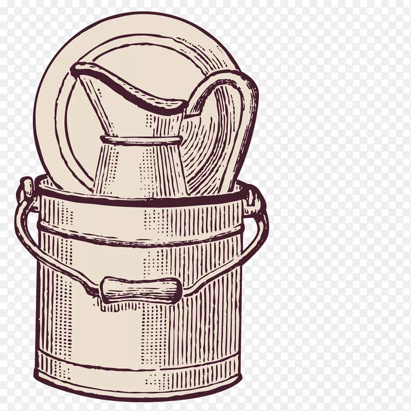 Adobe插画-容器桶