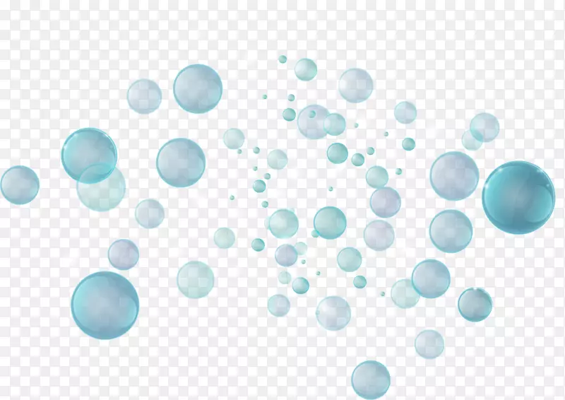蓝色图形设计欧式水滴-蓝色水滴