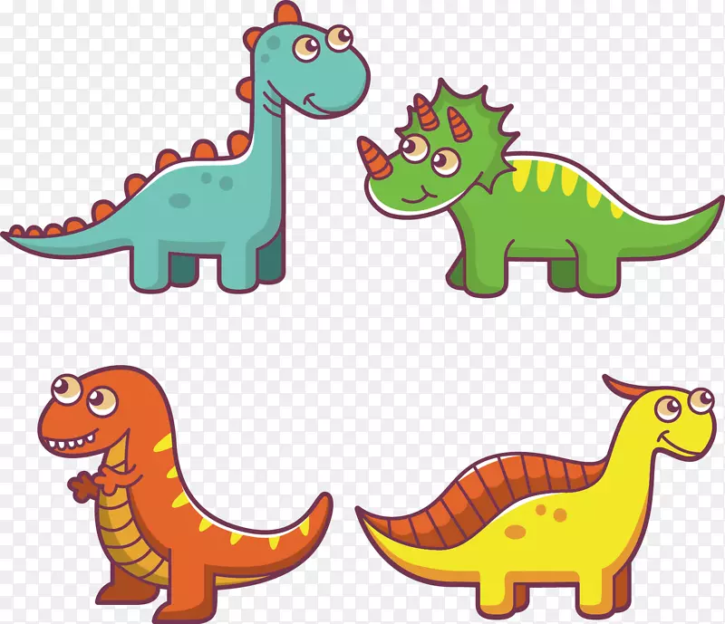 恐龙包卡通恐龙手绘4
