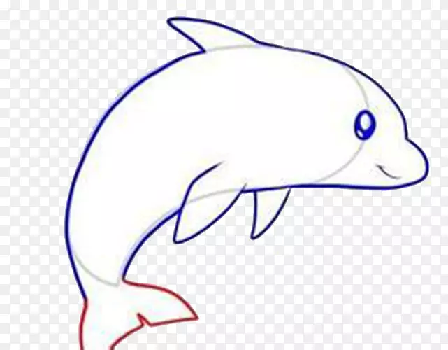 画海豚卡通如何剪辑跳跃式鲸鱼艺术