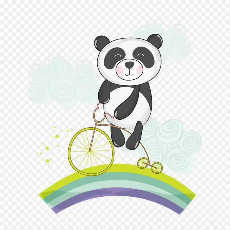 大熊猫剪贴画-卡通熊猫