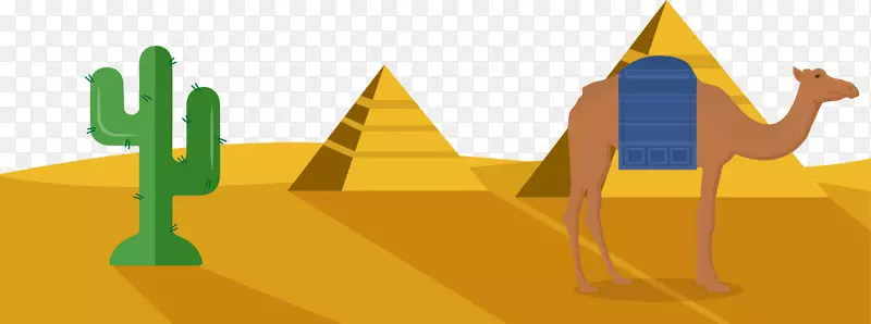 埃及金字塔卡通画卡通金字塔