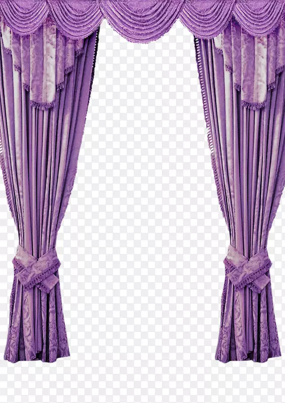 窗帘罗马窗帘浅紫色窗帘