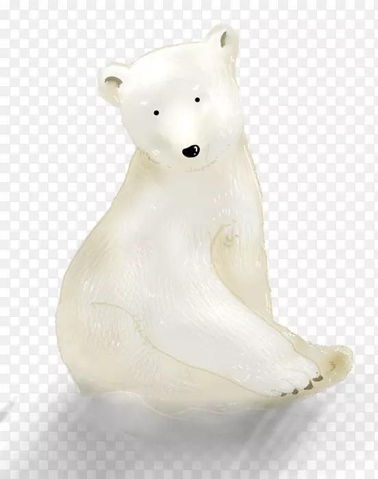 北极熊雕像鼻子陆地动物熊