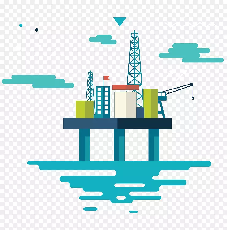 石油钻井平台石油海上钻井海洋采矿厂