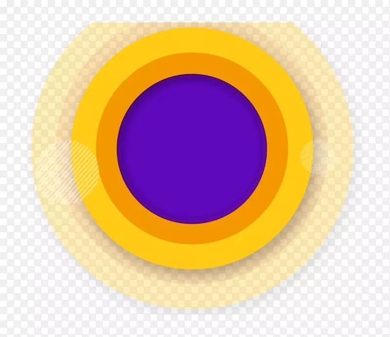 黄色浅紫色光晕-黄色紫光浮标
