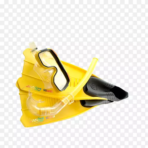 鞋黄色字体-游泳元素