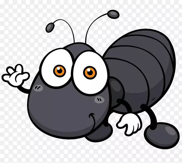 蟑螂昆虫卡通插画蚂蚁