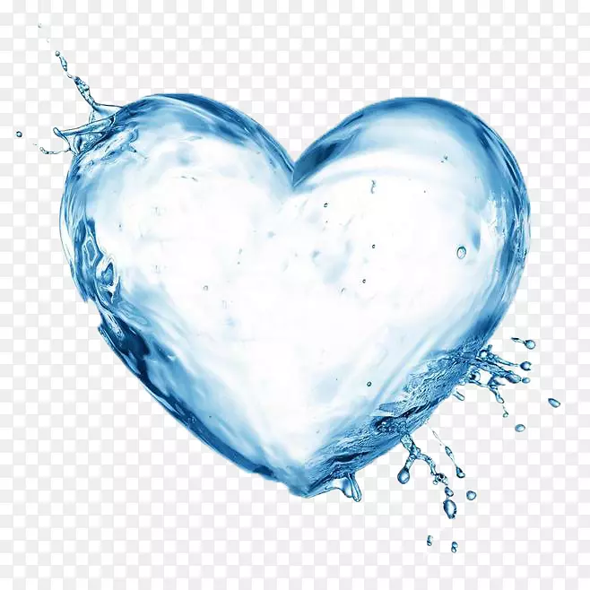 水过滤水电离器健康饮用水心形水滴