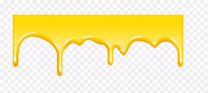商标黄色字体-蜂蜜边框