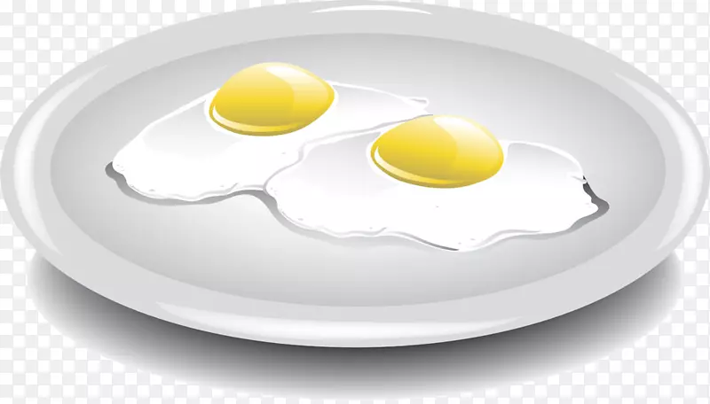 煎蛋早餐盘一盘煎蛋图片