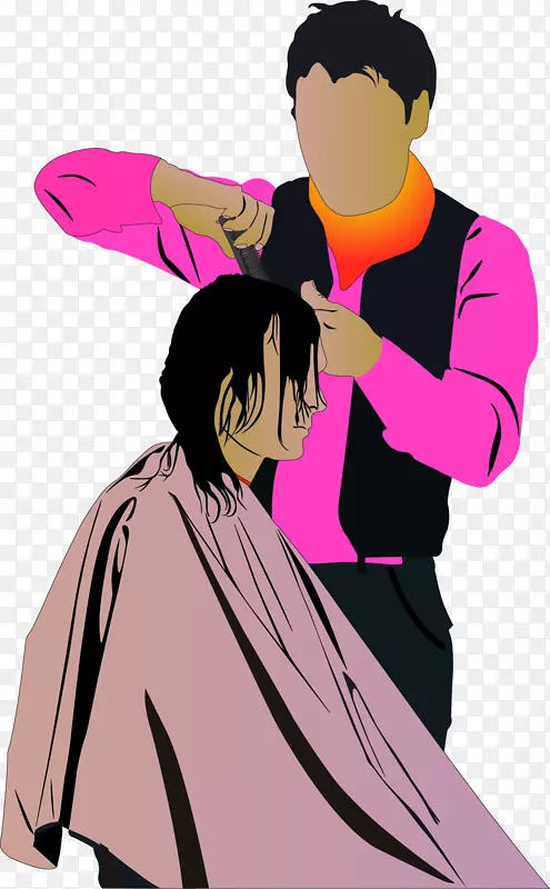 发型美发师衣柜发型师手工剪发