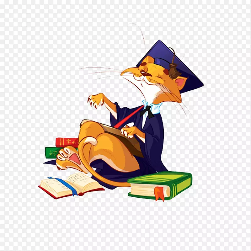 暹罗猫画虎科学家-狐狸
