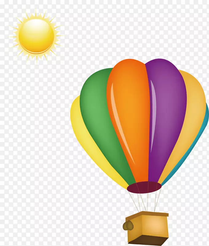 热气球夹艺术.气球PNG材料