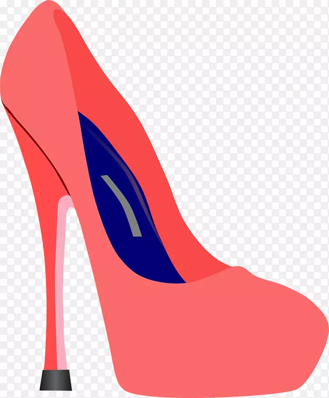 高跟鞋红色鞋粉红色高跟鞋