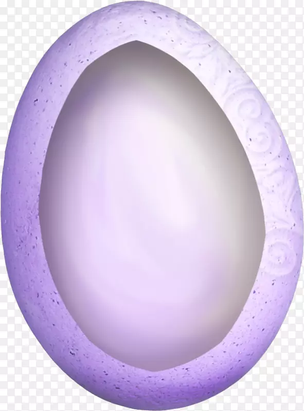 鸡蛋夹艺术.紫色图案半蛋壳