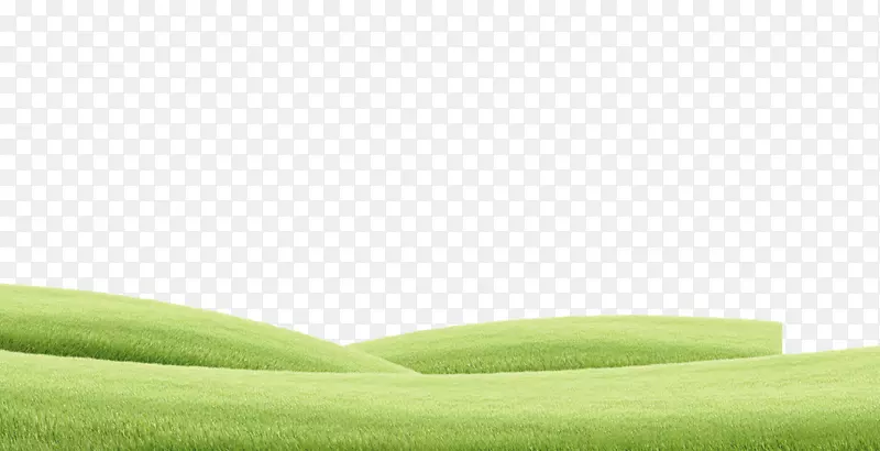 草坪绿草地角-卡通绿色山地草甸