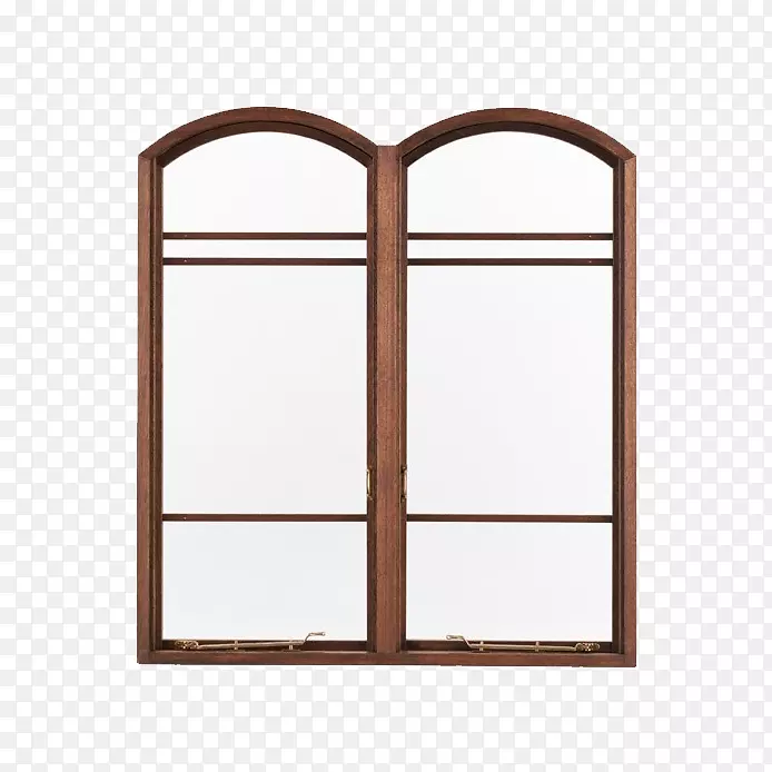 窗拱画框-棕色圆顶窗