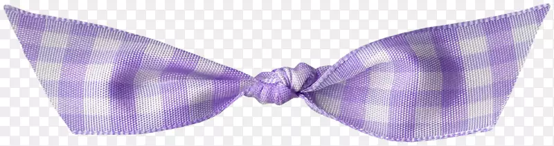 领结紫色图案领带