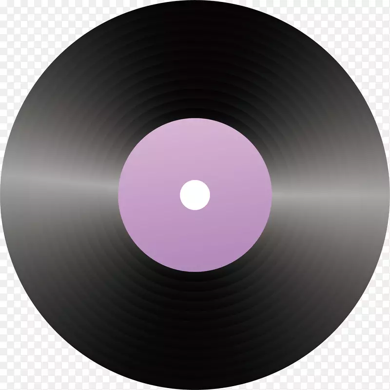 光盘紫色圆-cd png元件